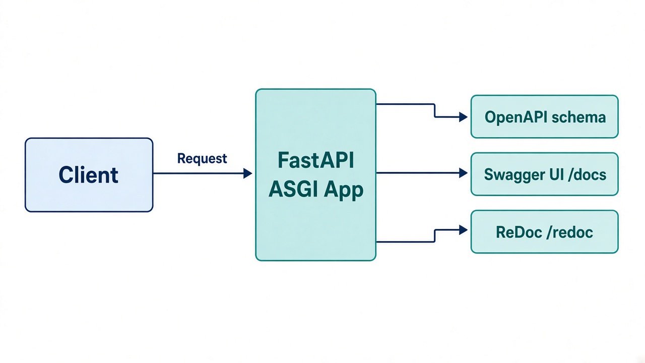 FastAPI 请求进入后同时得到 OpenAPI 与交互文档